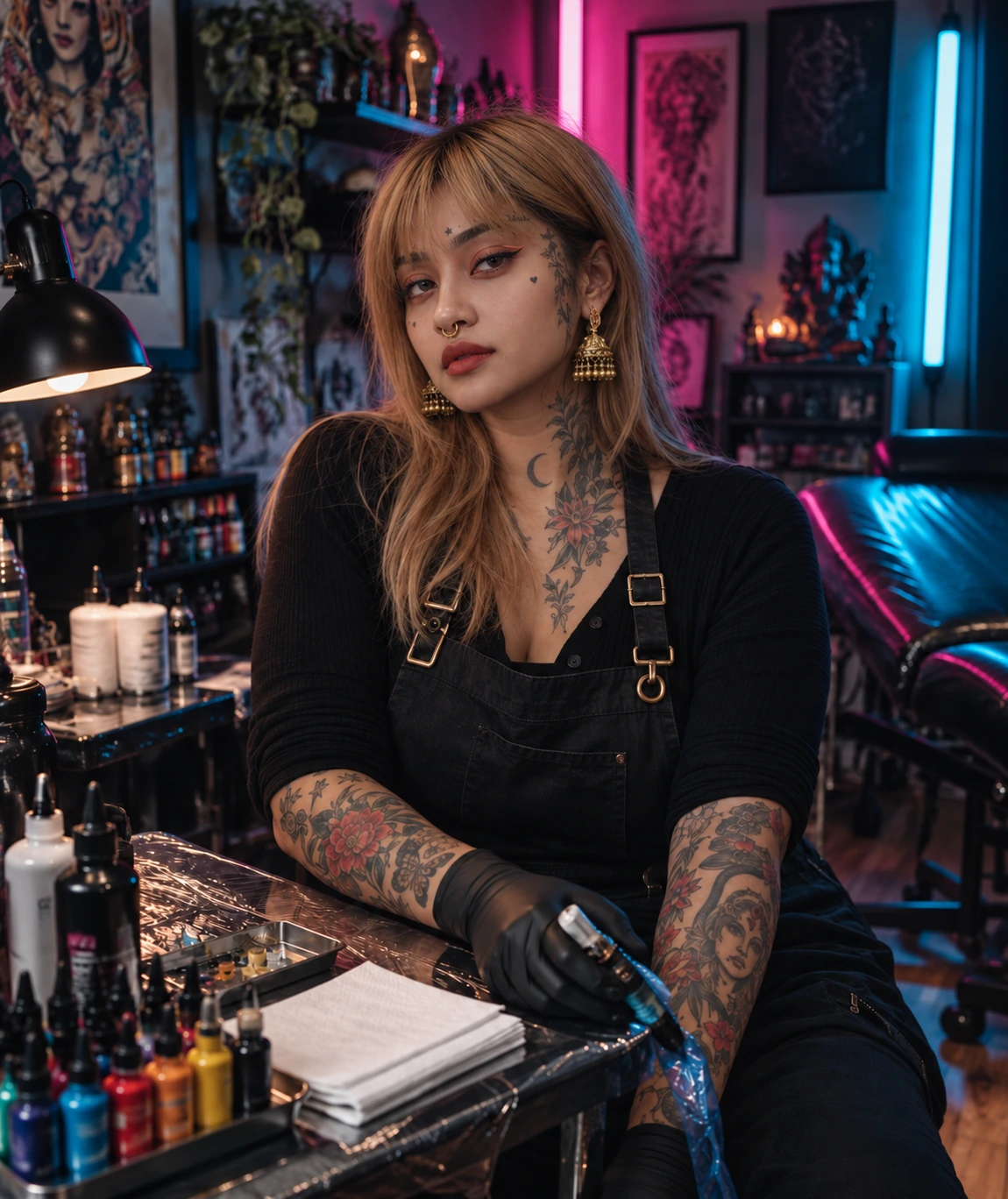 Ira at her station in the studio